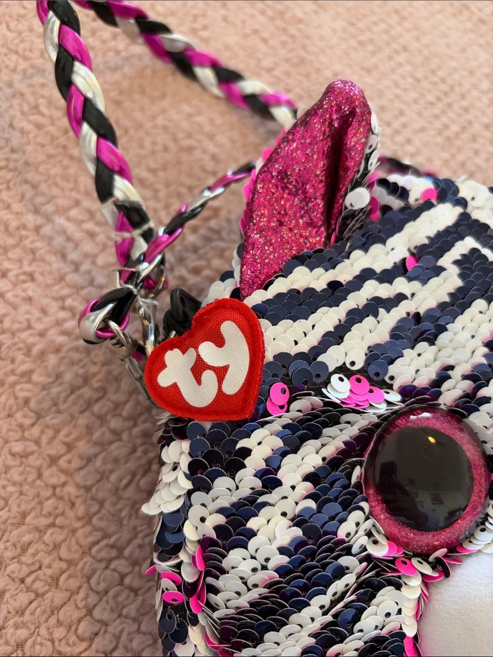 Ty Girls Sequin Animal Crossbody Bag